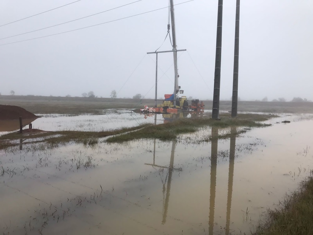 Tropical Storm during Construction Phase